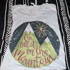 Go tell it on the mountain graphic tee.